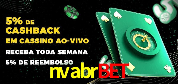 Promoções do cassino ao Vivo nvabrbet